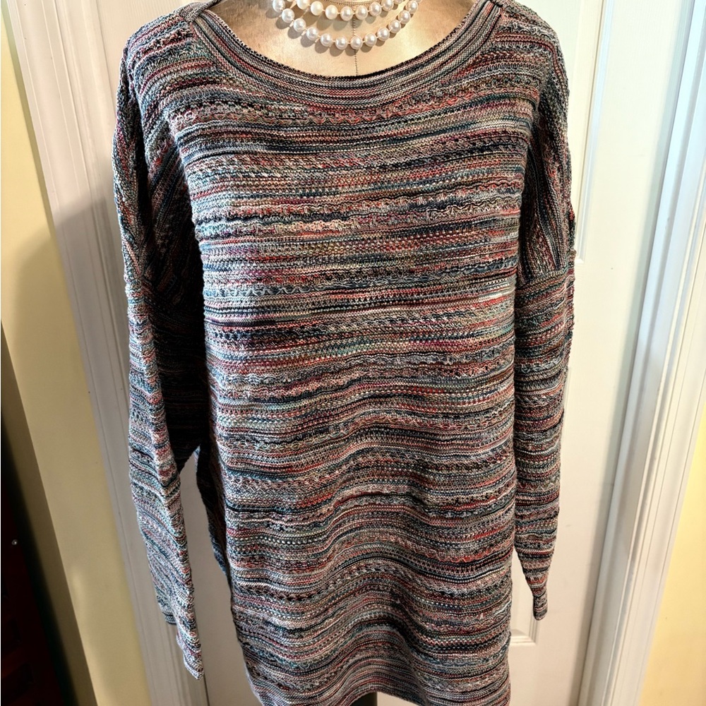 J.Jill Multicolor Striped Women's or Unisex Long Sleeve Sweater